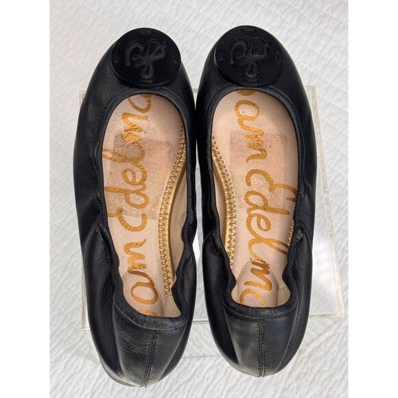 Sam Edelman Black Ballet Flats Logo Detail 6.5 - Picture 8 of 11